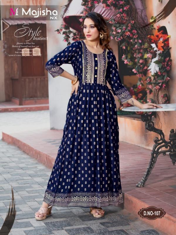 Majisha Nx Srivalli 1 Fancy Rayon Long Kurti 